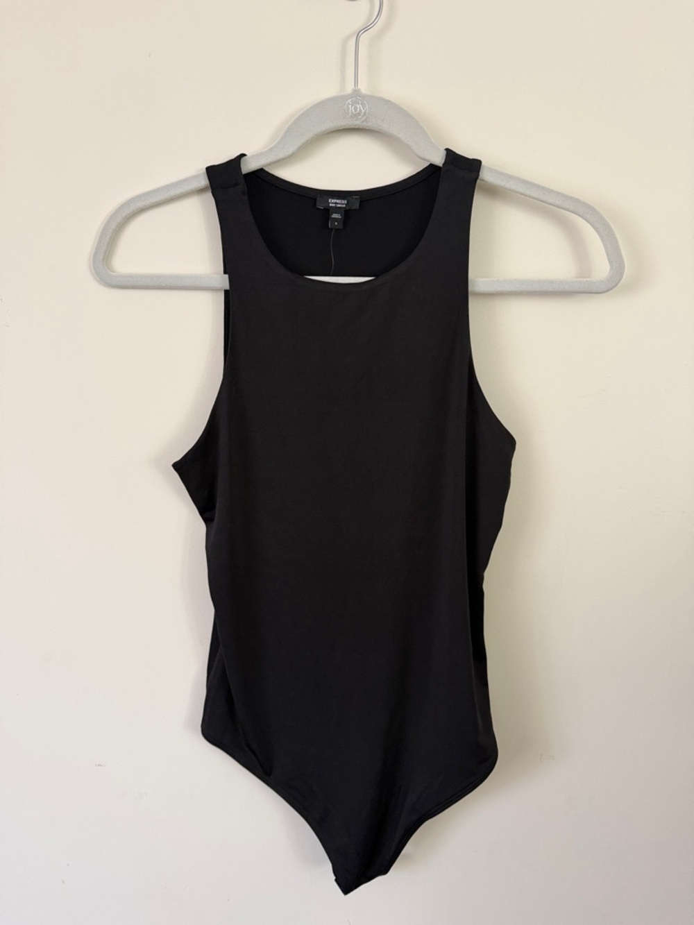 Express Black Sleeveless Scoop Neck Bodysuit